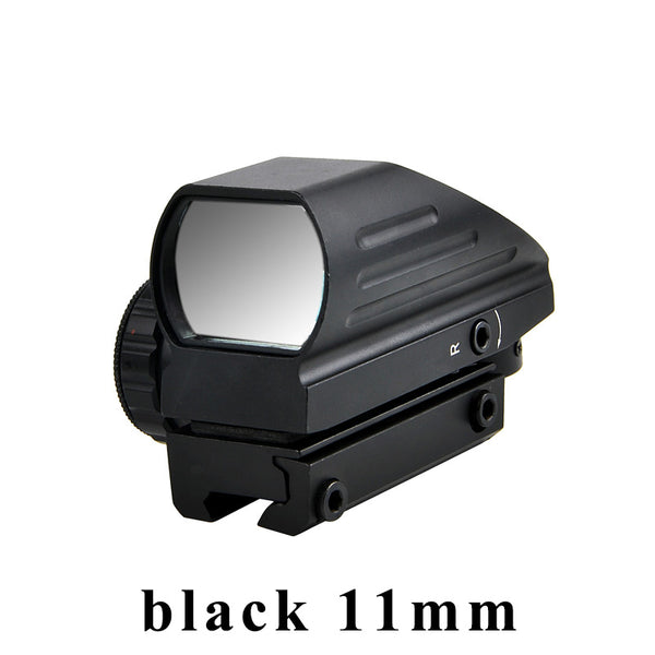 Tactical Reflex Sight Red Green Laser with 4 Reticle Holographic Projected Red Dot Sight Scope Hunting for 11/20mm Rail Mount