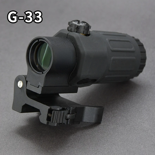 G33 Outdoor Hunting 3X Vergrootglas Holographic Sight Scope Voor 20Mm Weaver Rail Mounts Met Schakelaar Om Side Quick afneembare